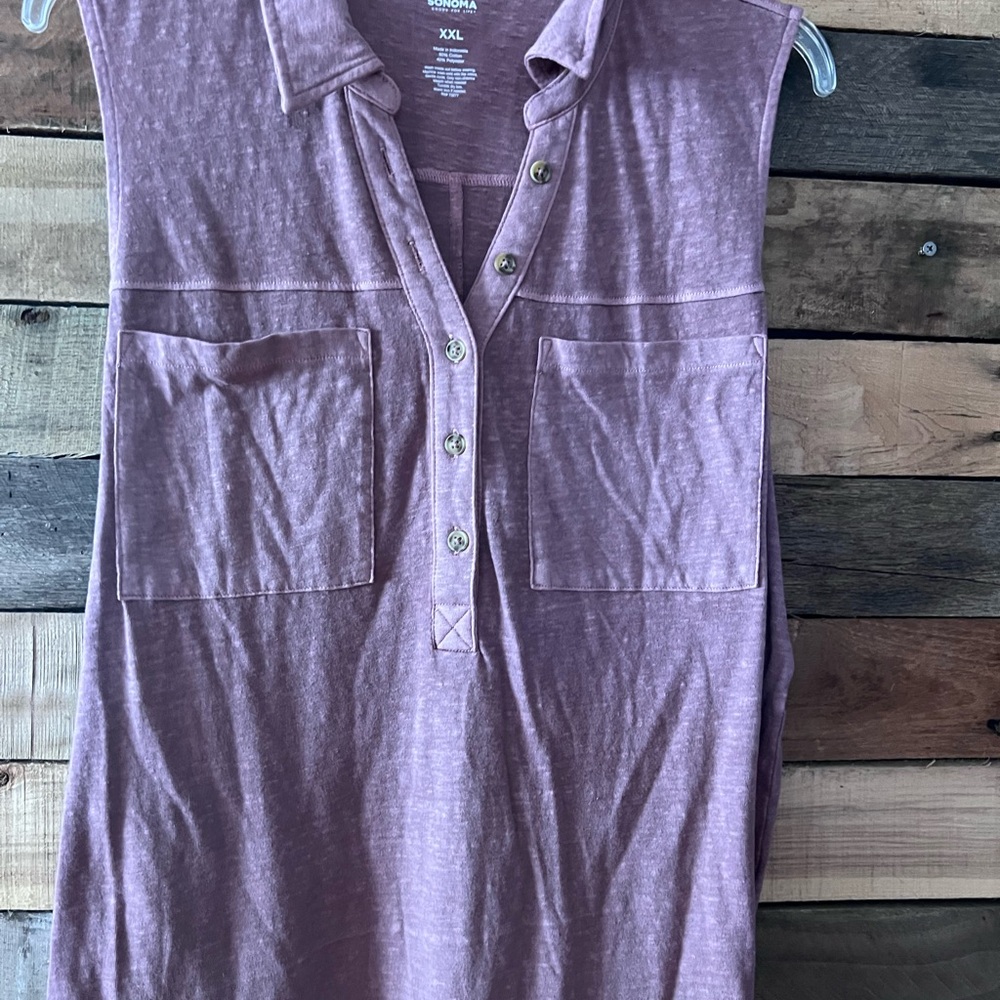 Women's mauve Top by Sonoma